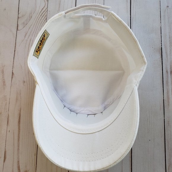 White Color Cadet Hat, 100% Cotton Military Cap, Cadet Adjustable Hats - Picture 4 of 9